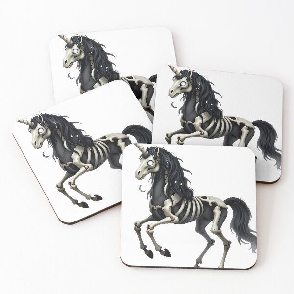 Item preview, Gothic Skeleton Unicorn designed and sold by IllumeInk.