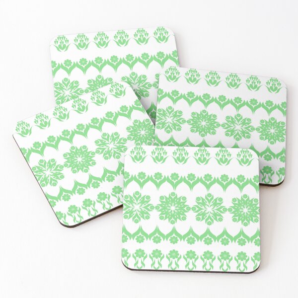 Item preview, Mint Green Ornamental Floral Border and Decorative Lace Pattern Set designed and sold by Ei-Ei.
