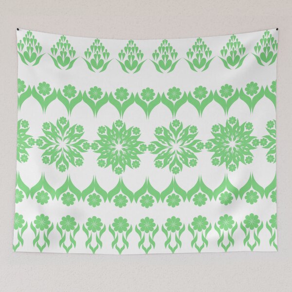 Item preview, Mint Green Ornamental Floral Border and Decorative Lace Pattern Set designed and sold by Ei-Ei.