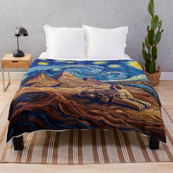 Item preview, Pyramids of Giza Starry Night Historical Landscape designed and sold by Bad-Decisions-Designs.