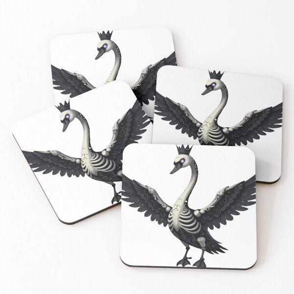 Item preview, Gothic Skeleton Swan designed and sold by IllumeInk.