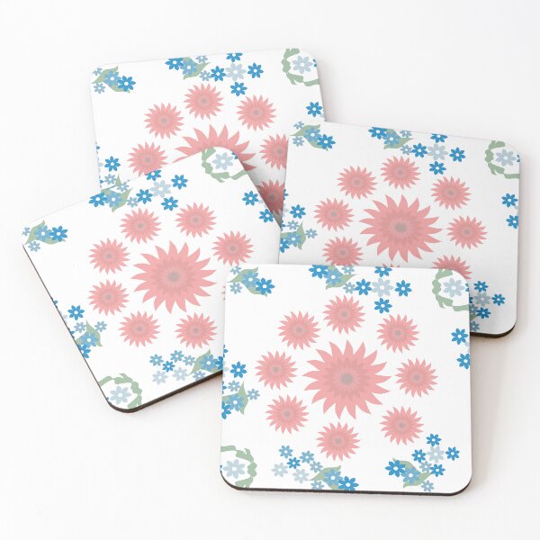 Item preview, Pastel Pink Lotus and Blue Floral Arrangement Vector Collection designed and sold by Ei-Ei.