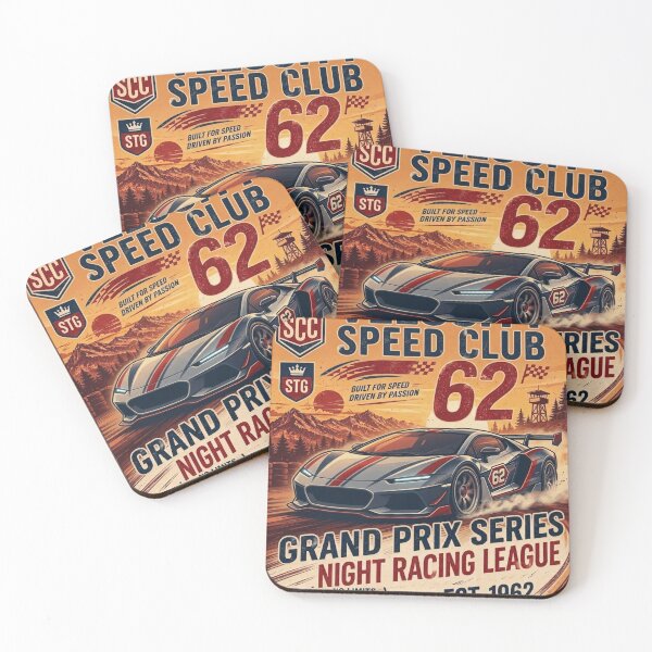 Item preview, Velocity Speed Club Vintage Grand Prix Racing Poster Est 1962 designed and sold by @SHINTOSARTSTORE.