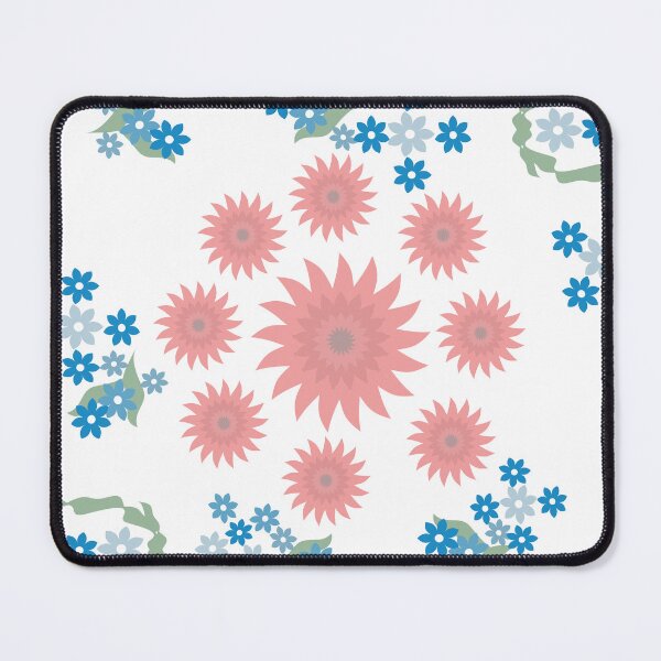 Item preview, Pastel Pink Lotus and Blue Floral Arrangement Vector Collection designed and sold by Ei-Ei.