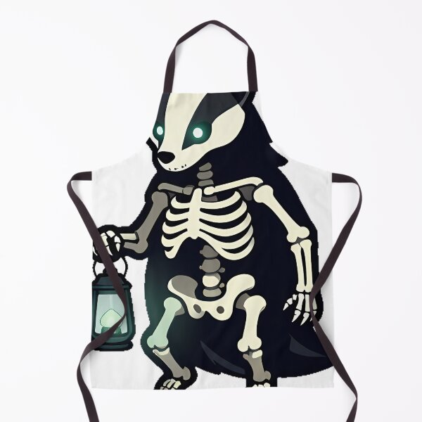 Item preview, Gothic Skeleton Badger designed and sold by IllumeInk.