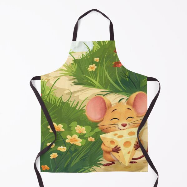 Item preview, Cute Little Mouse with Cheese Slice Watercolor Childen Illustration designed and sold by ARTZDIG.