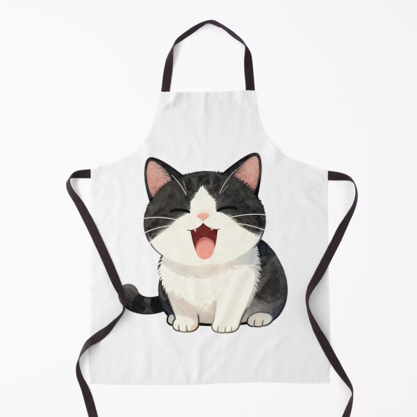 Item preview, Cute Kawaii Tuxedo Cat Yawning designed and sold by tobbyasz.