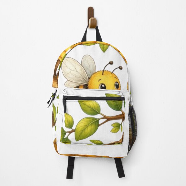 Item preview, Cute Bee and Beehive Branch Cartoon Illustration designed and sold by @VIRAT DESIGNER@.