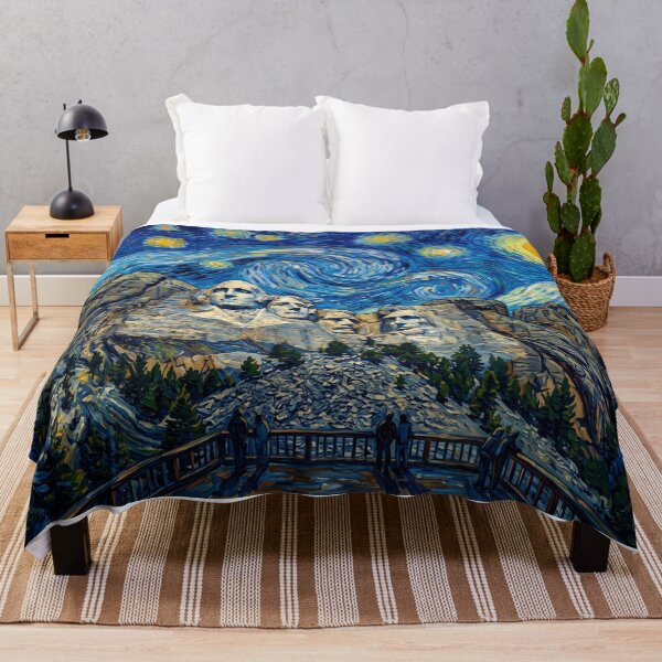 Item preview, Mount Rushmore Starry Night Historical Landscape designed and sold by Bad-Decisions-Designs.