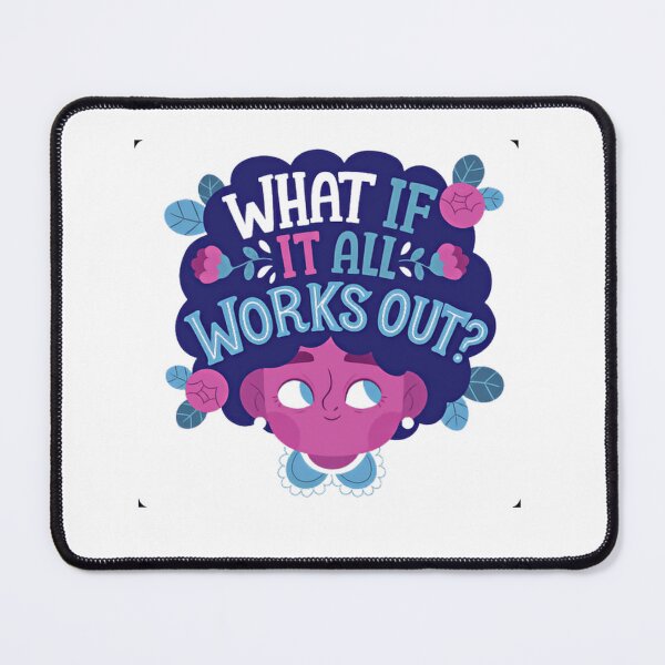 Item preview, What If It All Works Out? Positive Mindset Inspiration Encouragement designed and sold by SkeletonsDanger.