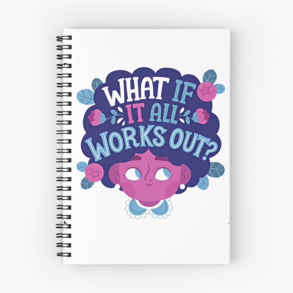 Item preview, What If It All Works Out? Positive Mindset Inspiration Encouragement designed and sold by SkeletonsDanger.