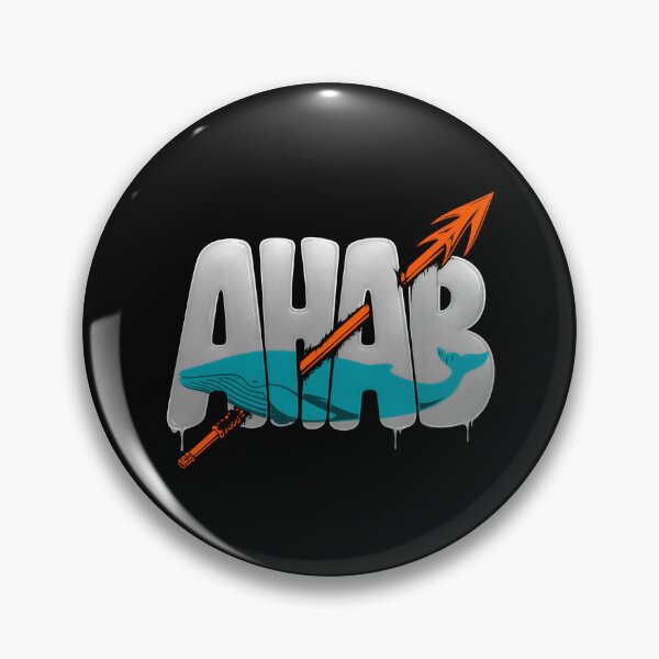Item preview, Ahab Harpoon Through Whale Typography designed and sold by Fenay Designs.