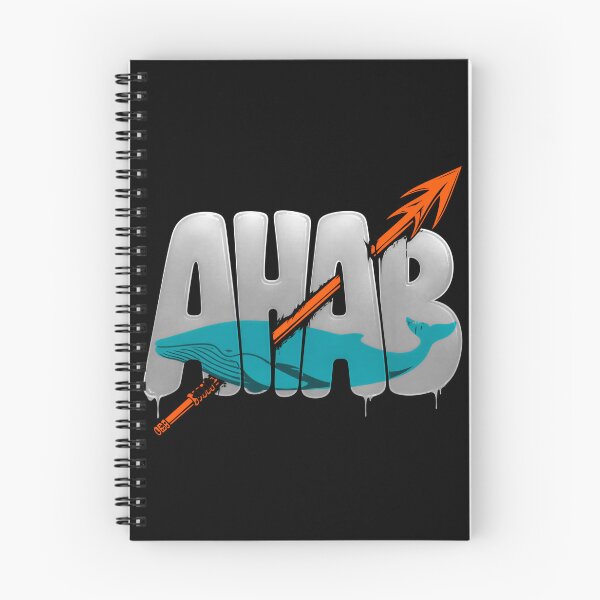 Item preview, Ahab Harpoon Through Whale Typography designed and sold by Fenay Designs.