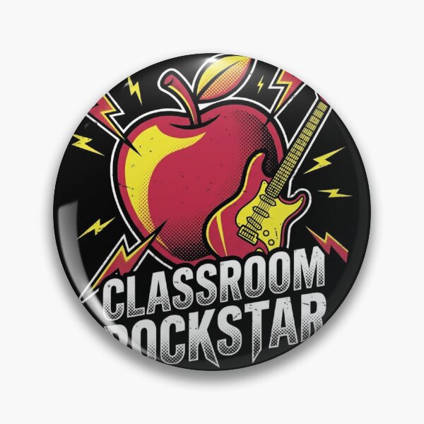 Item preview, Classroom Rockstar Electric Guitar Apple Music Teacher Back To School designed and sold by TeNovaStudio ⭐⭐⭐⭐⭐.