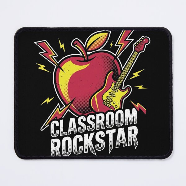 Item preview, Classroom Rockstar Electric Guitar Apple Music Teacher Back To School designed and sold by TeNovaStudio ⭐⭐⭐⭐⭐.