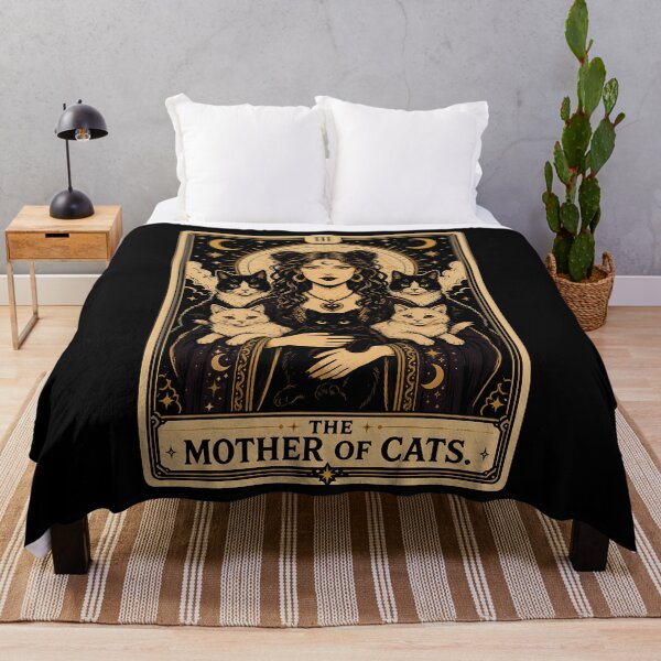 Item preview, The Mother of Cats Art Print Tarot Card designed and sold by rafaeltto.