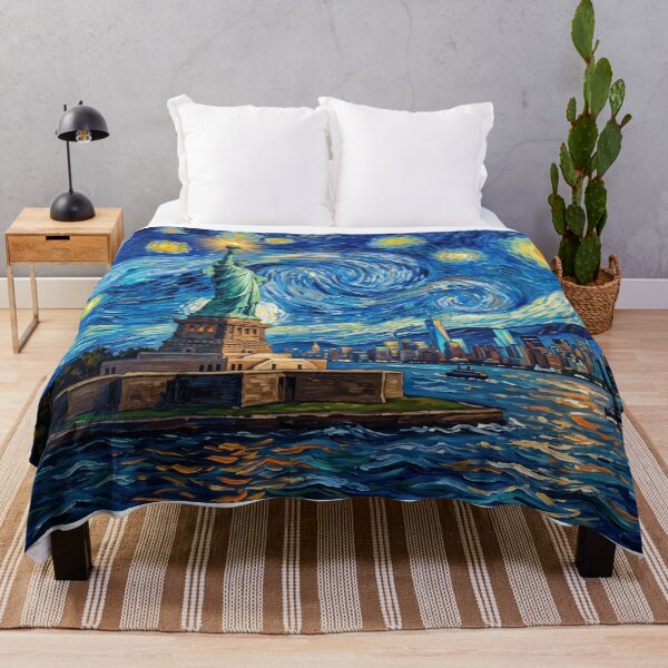 Item preview, Statue of Liberty Starry Night Historical Landscape designed and sold by Bad-Decisions-Designs.