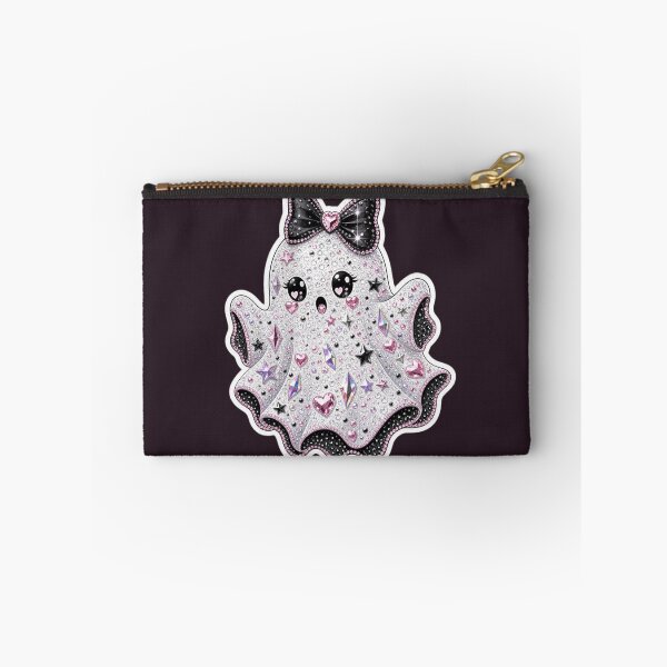 Item preview, Bedazzled Coquette Ghost Halloween Sticker designed and sold by MuseAI.