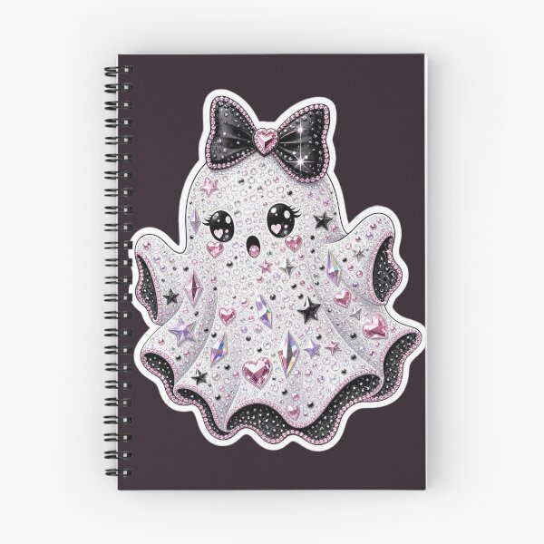 Item preview, Bedazzled Coquette Ghost Halloween Sticker designed and sold by MuseAI.