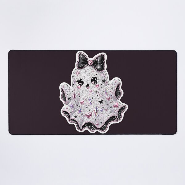 Item preview, Bedazzled Coquette Ghost Halloween Sticker designed and sold by MuseAI.
