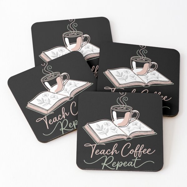 Item preview, Teach Coffee Repeat Book Floral Coffee Cup Teacher Back To School designed and sold by TeNovaStudio ⭐⭐⭐⭐⭐.