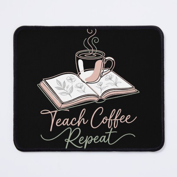 Item preview, Teach Coffee Repeat Book Floral Coffee Cup Teacher Back To School designed and sold by TeNovaStudio ⭐⭐⭐⭐⭐.