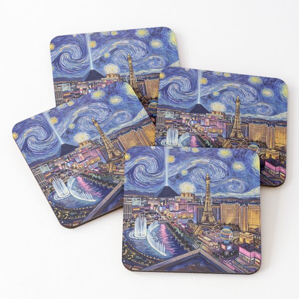 Item preview, Las Vegas Strip Starry Night Historical Landscape designed and sold by Bad-Decisions-Designs.