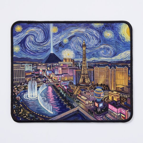 Item preview, Las Vegas Strip Starry Night Historical Landscape designed and sold by Bad-Decisions-Designs.