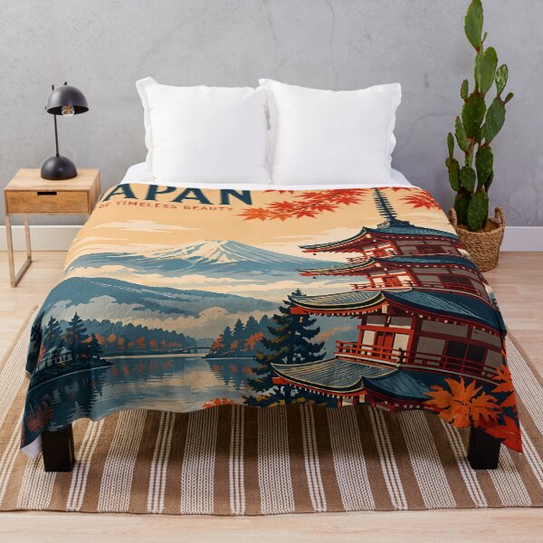 Item preview, Japanese Pagoda Temple Landscape Japan Lake Travel Fuji designed and sold by GrinGalore.