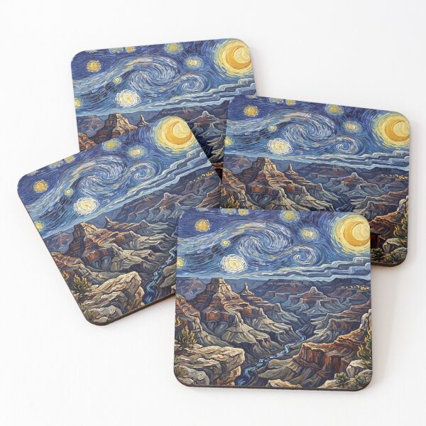 Item preview, Grand Canyon Starry Night Historical Landscape designed and sold by Bad-Decisions-Designs.