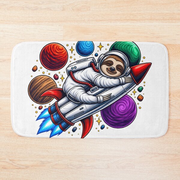 Item preview, Sloth astronaut vector illustration designed and sold by BinsAliza.