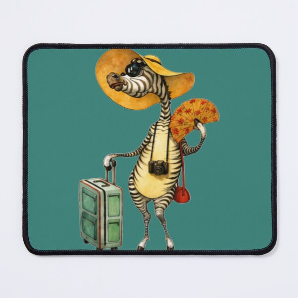 Item preview, Cute Traveling Zebra Illustration designed and sold by DailyDoodlesBySumbul.