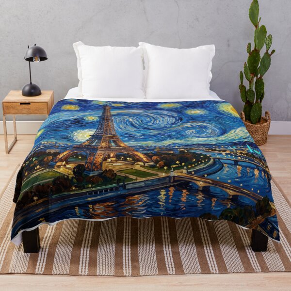 Item preview, Eiffel Tower Starry Night Historical Landscape designed and sold by Bad-Decisions-Designs.