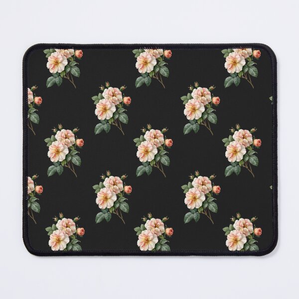 Item preview, Elegant Vintage Blush Roses Botanical Pattern Onyx Background Beauty designed and sold by EL-Lebedenko.