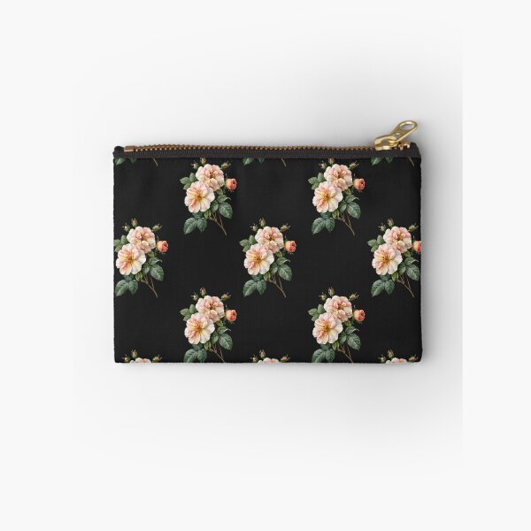 Item preview, Elegant Vintage Blush Roses Botanical Pattern Onyx Background Beauty designed and sold by EL-Lebedenko.