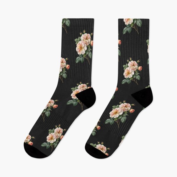 Item preview, Elegant Vintage Blush Roses Botanical Pattern Onyx Background Beauty designed and sold by EL-Lebedenko.