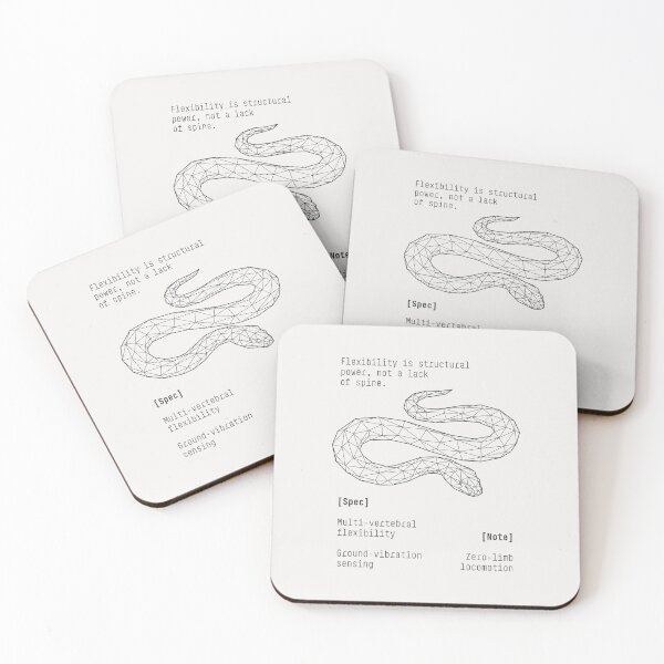 Item preview, Snake Tech Spec Blueprint Zoo Series Poster designed and sold by drTerrens.