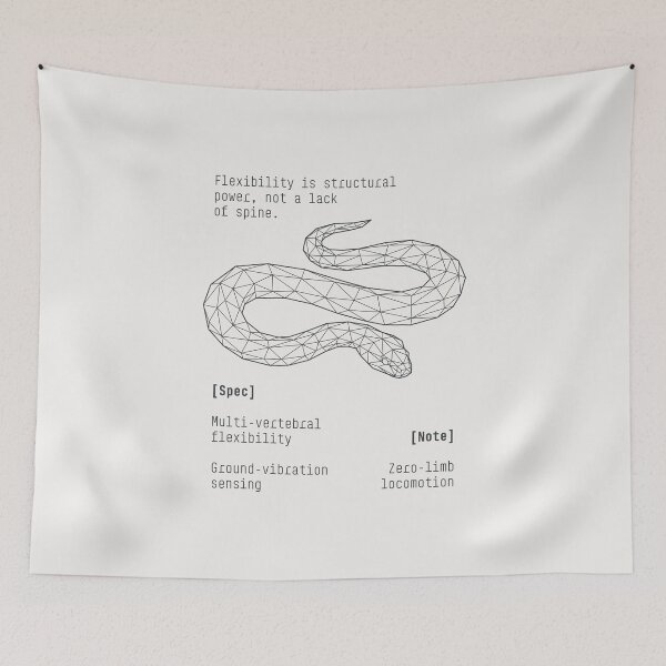 Item preview, Snake Tech Spec Blueprint Zoo Series Poster designed and sold by drTerrens.