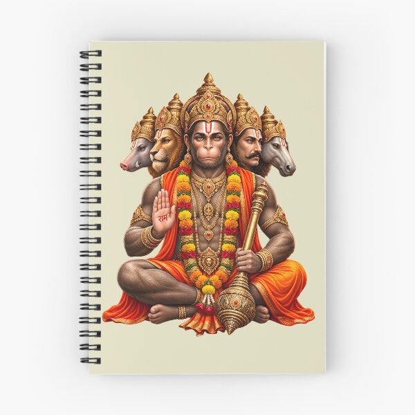 Item preview, Panchamukhi Hanuman Devotional Art designed and sold by hutofdesigns.