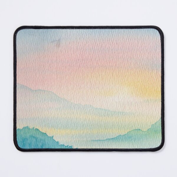 Item preview, The Distance Was Gentle, Pastel Mountain Watercolour designed and sold by ArithraStudio.