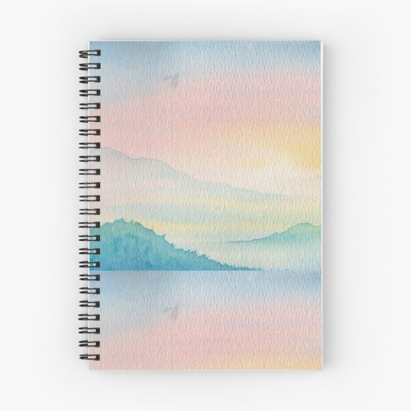 Item preview, The Distance Was Gentle, Pastel Mountain Watercolour designed and sold by ArithraStudio.