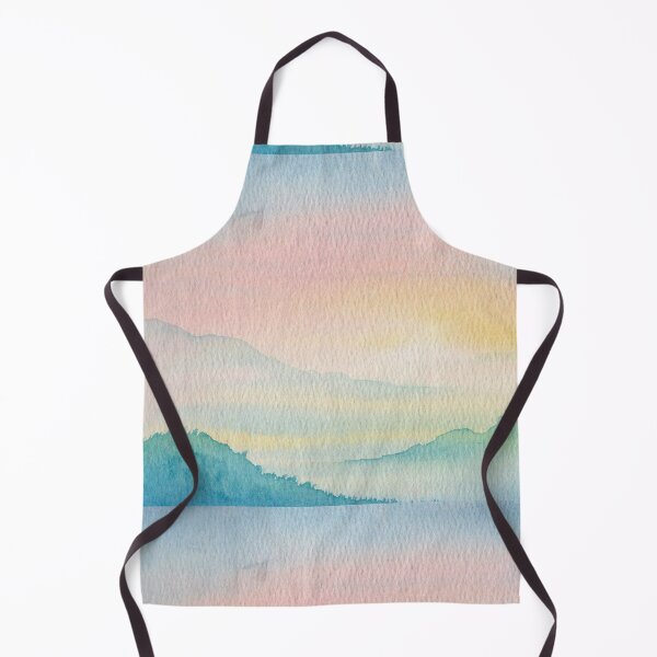 Item preview, The Distance Was Gentle, Pastel Mountain Watercolour designed and sold by ArithraStudio.