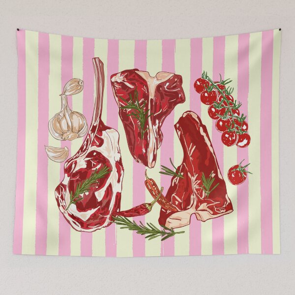 Item preview, Herb Seasoned Steak Vintage Food Illustration designed and sold by MaiZephyr.