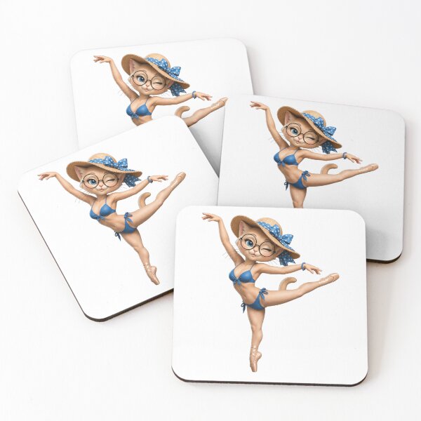 Item preview, Playful Summer Ballet Cat designed and sold by GRFORA.