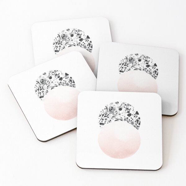 Item preview, Blush Pink Abstract Geometry – Minimal Modern Circle Art designed and sold by Good_Things.