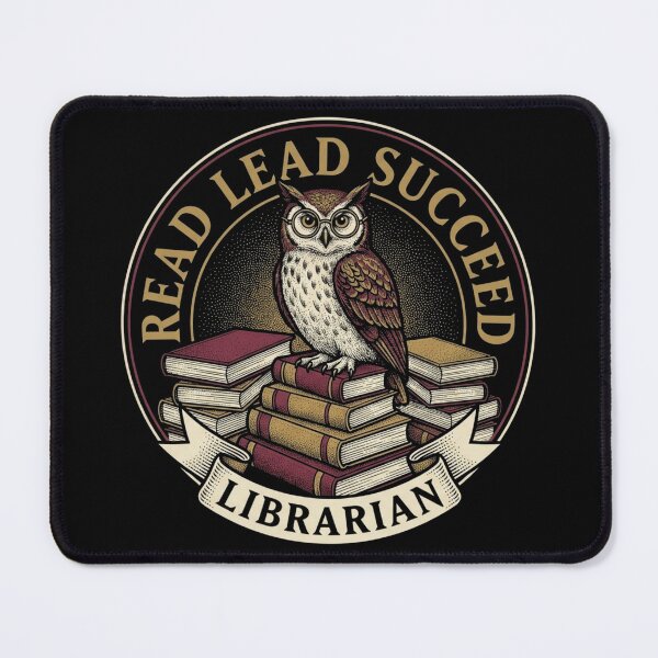 Item preview, Read Lead Succeed Librarian Wise Owl Vintage Books designed and sold by TeNovaStudio ⭐⭐⭐⭐⭐.