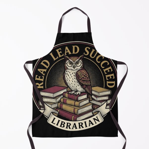 Item preview, Read Lead Succeed Librarian Wise Owl Vintage Books designed and sold by TeNovaStudio ⭐⭐⭐⭐⭐.
