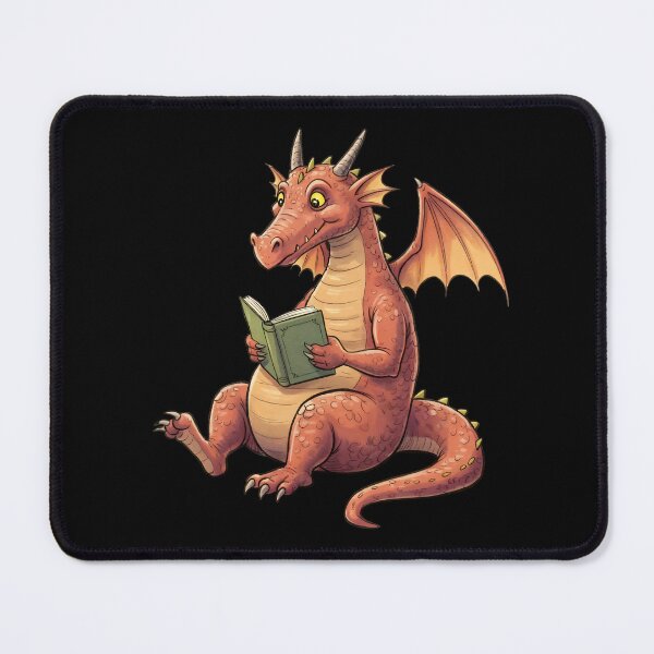 Item preview, Just a Dragon Reading a Book designed and sold by Dot1001.