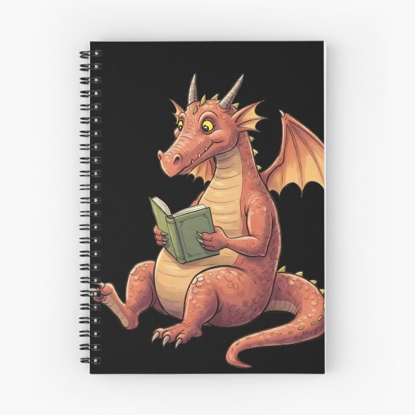 Item preview, Just a Dragon Reading a Book designed and sold by Dot1001.