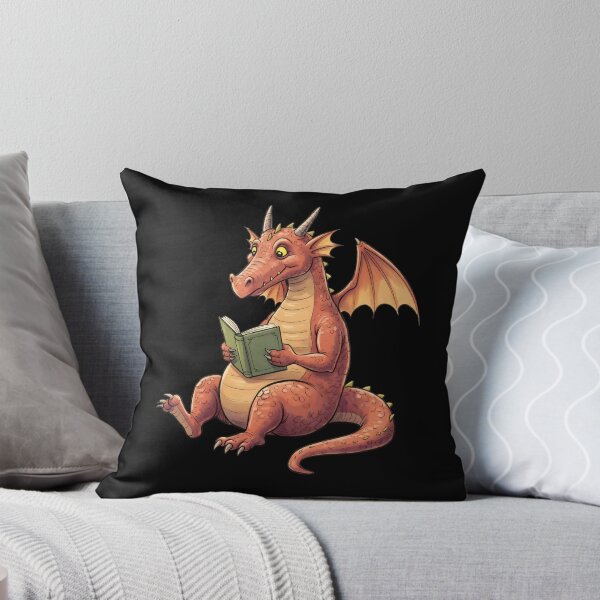 Item preview, Just a Dragon Reading a Book designed and sold by Dot1001.